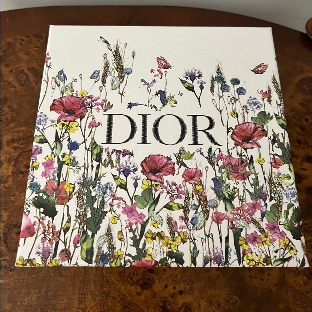 Dior Red and Pink Floral Canvas Art